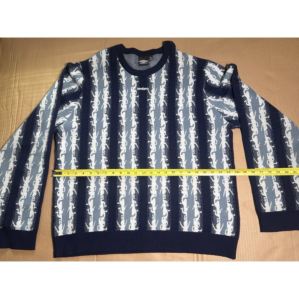 Rare Umbro vintage retro Coogi style sweater Funky Floral  Y2K sweatshirt Large